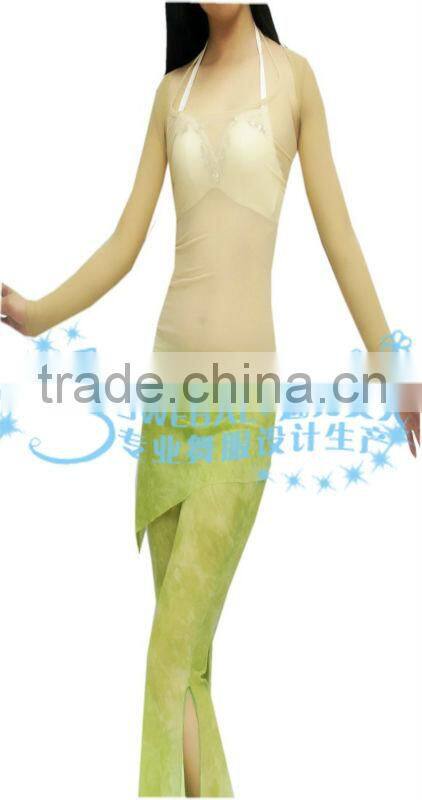 SWEGAL Hot sale belly dancing top sex LONG SLEEXE costume dance TOP wear SGBDB120012
