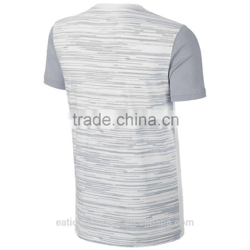 100% cotton Men's classic sports short sleeve printing T-shirt