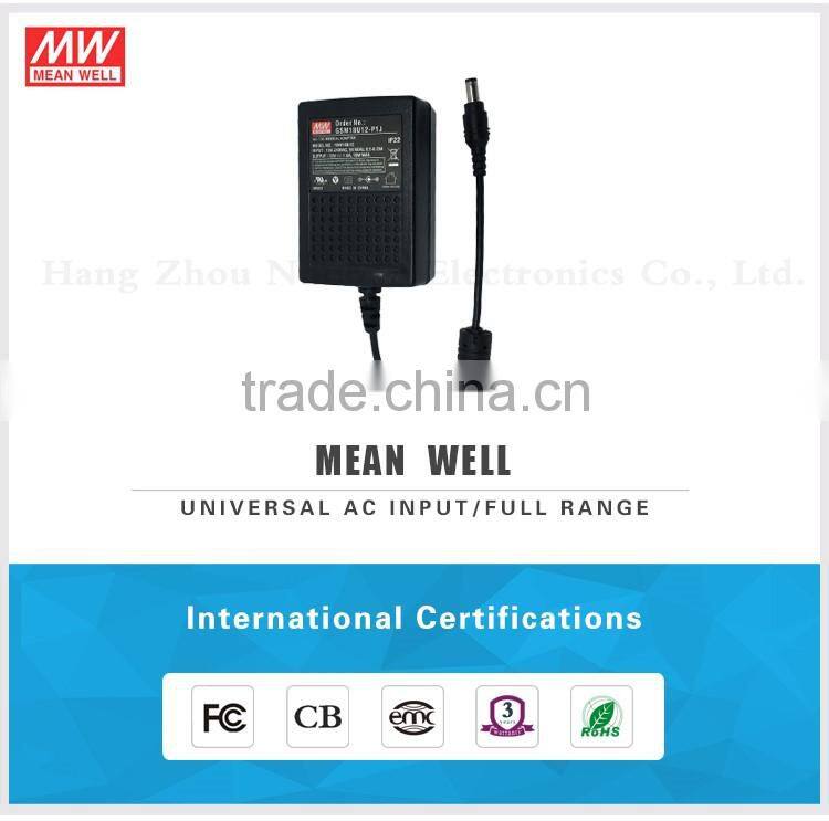 ul listed Meanwell 18W 12V dc ac/dc high reliability medical adaptor