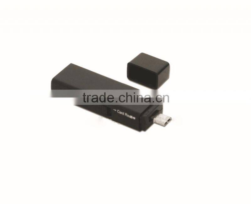 Micro SD/TF SD Micro USB OTG Smart Card Reader for Smartphone with switch