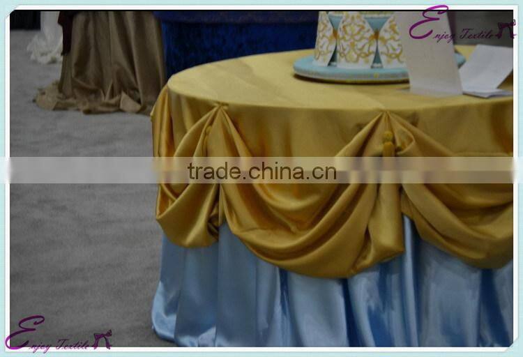 YHK#26 swag table skirt - polyester banquet wedding wholesale chair cover sash table cloth skirt linen