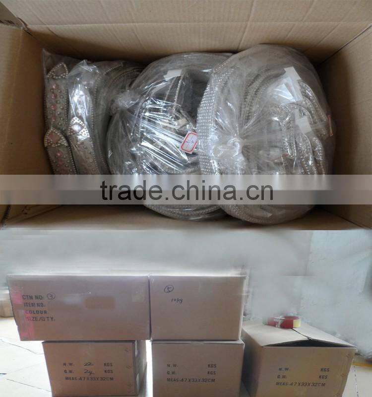 Western Cowgirl Pink Crocodile Leather Rhinestone Diamond Studded Chain Belt