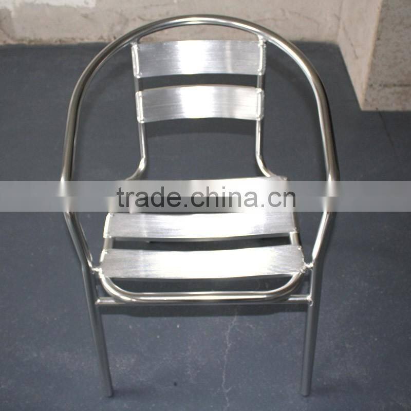 00 aluminum furniture modern light weight stacking bar chair YC002A