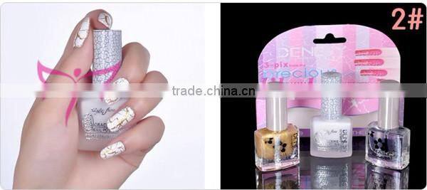 Hot new arrvail Denesy crack nail paint varnish set