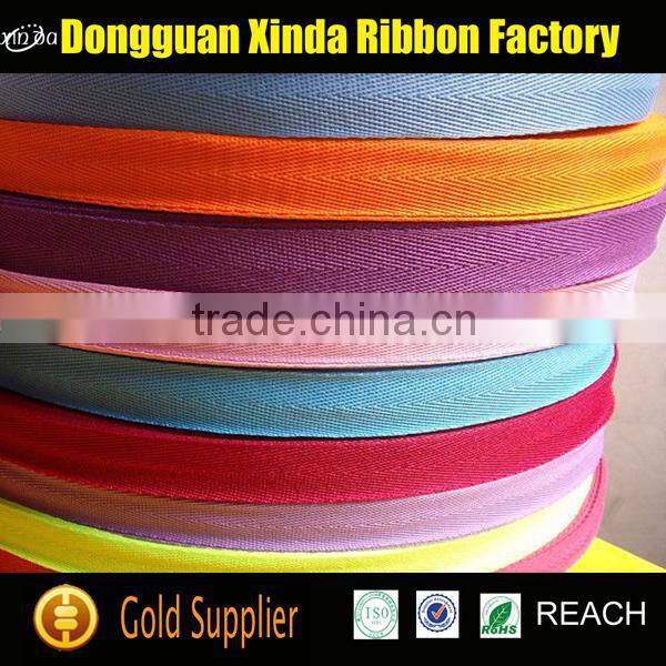 Top Tenacity Best Price Polyester Colorful Herringbone Webbing