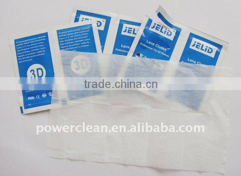 top quality glasses cleaning wet tissue