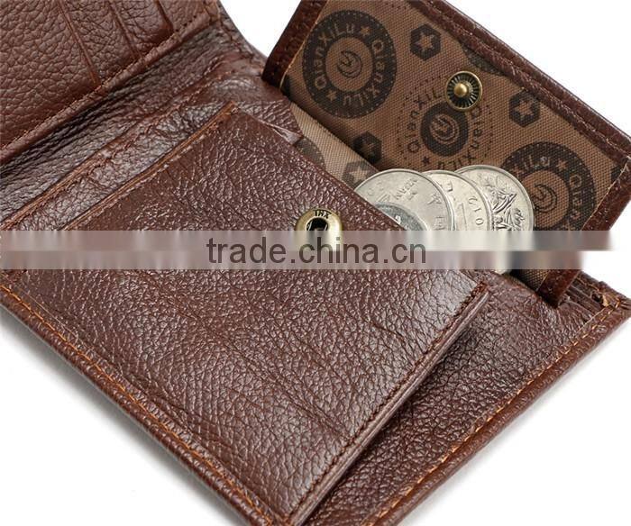Male Business Genuine Leather Coin Purse 3D Crocodile Wallet for Men