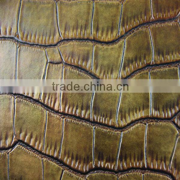 faux crocodile leather for cabinet furniture pu leather
