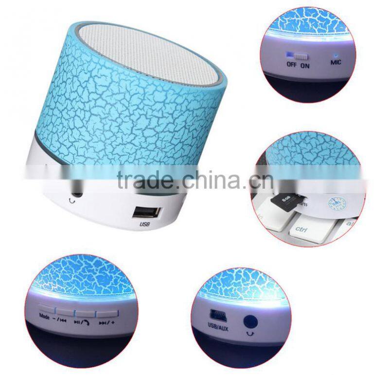 Hot-selling mini wireless led bluetooth speaker bluetooth speaker with Led light OEM