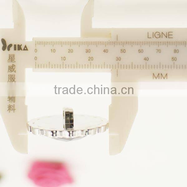 high grade black pearl stone plastic shank button