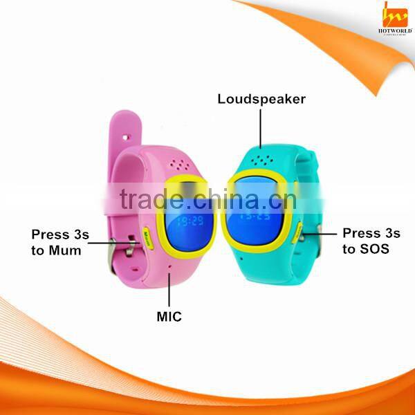 Newest wrist hand watch phone with GPS tracking devide for kids