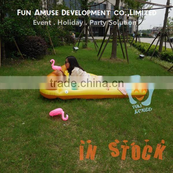 High quality food pizza design pool float inflatable donut for fun