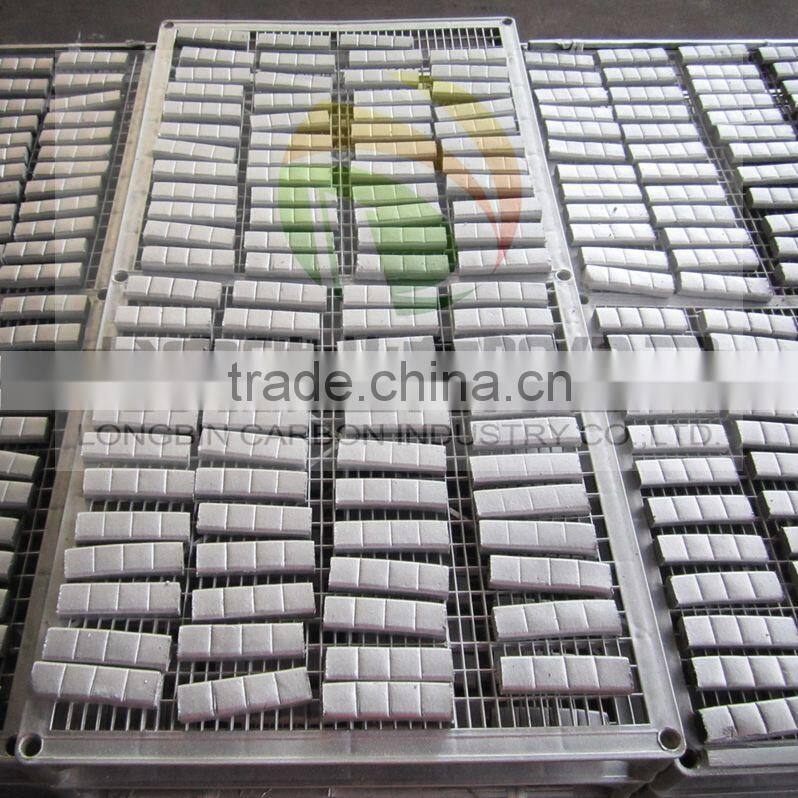 the longer burning time, lower ash & high heat value charcoal tablets