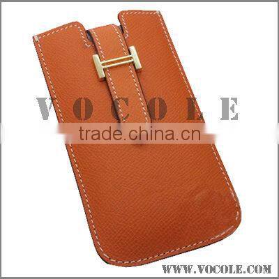 various color genuine leather leather cell phone case