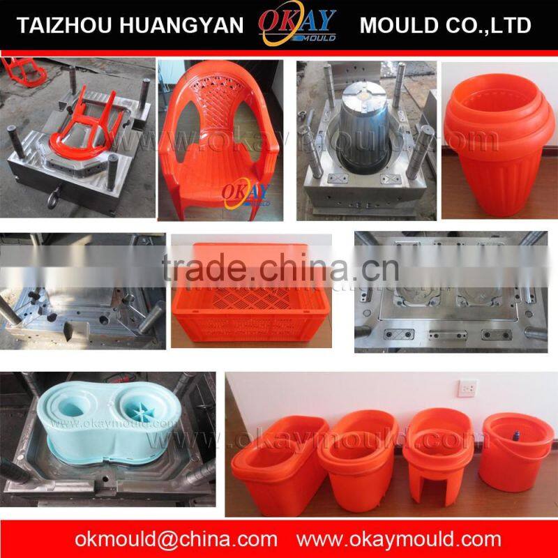 plastic injection moulding mould for plastic vegetable crate mould