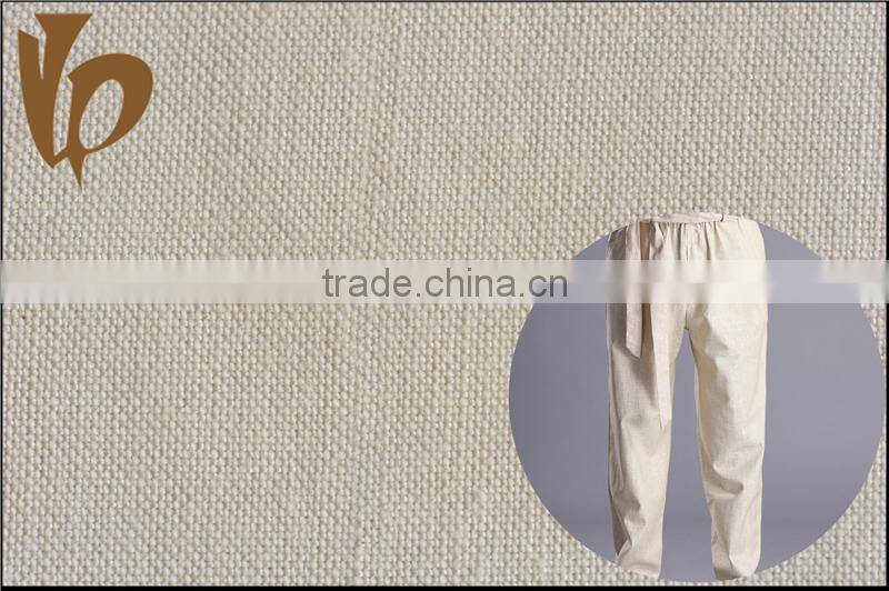 China Wholesale Ramie Viscose Interwoven Pants Fabric