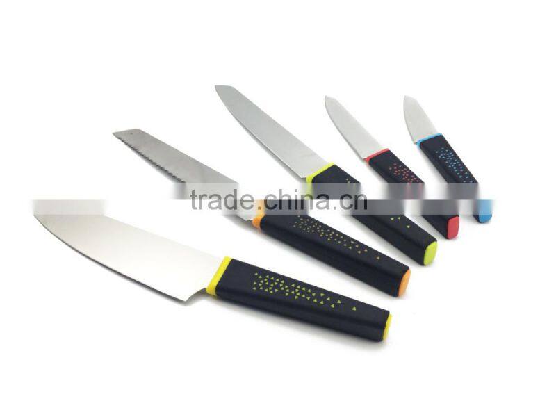 Peacock Stainless Steel Chef's Essentials 5 Piece Knife Set