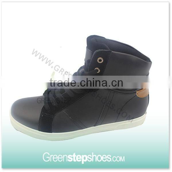 High top sneakers army green canvas men casual boots
