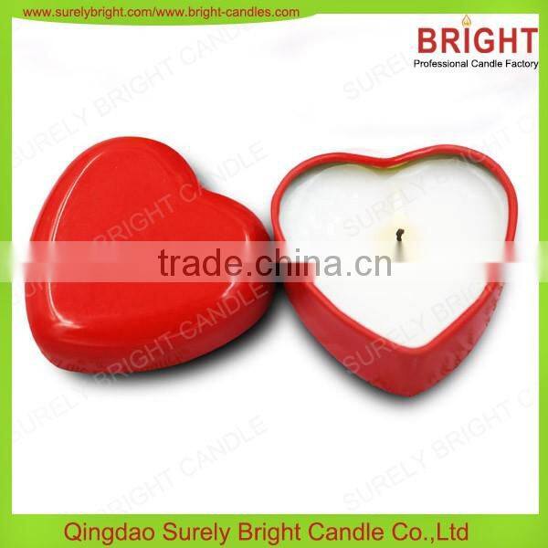 2016 new design massage candle soy wax tin candles