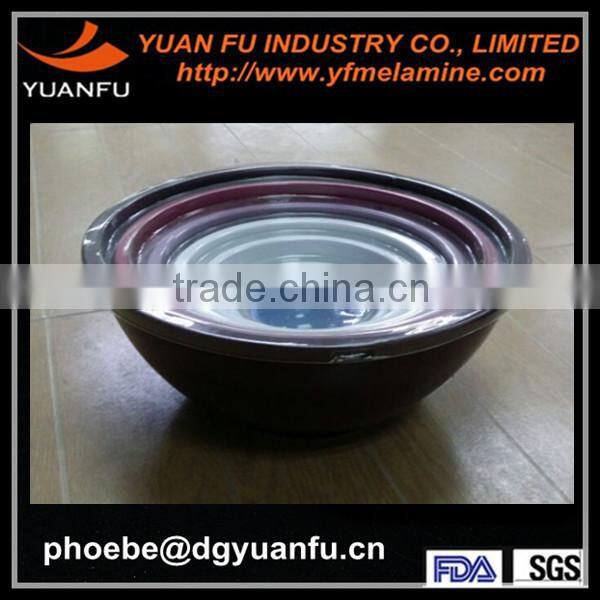 SGS, LFGB, FDA square mixing melamine bowl