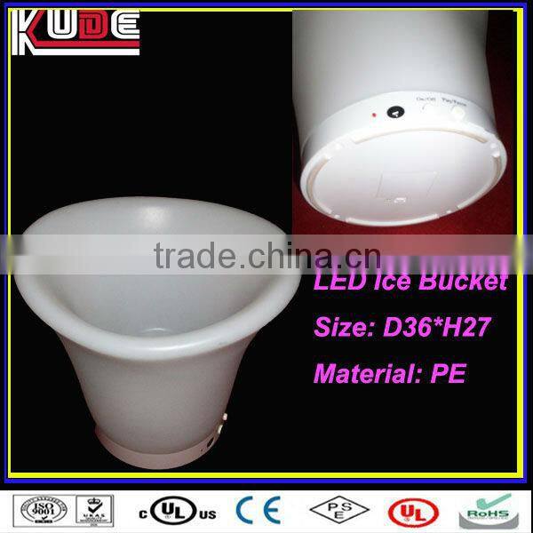 LED illuminated barware ice bucket/acrylic wine champagne ice bucket