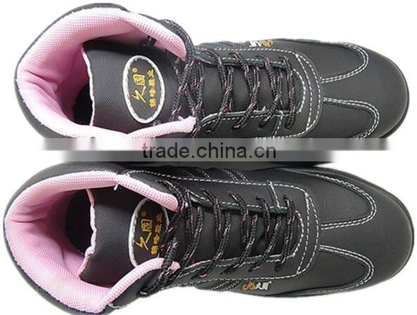 water proof oil resistant designer work tiger steel safety shoes for women