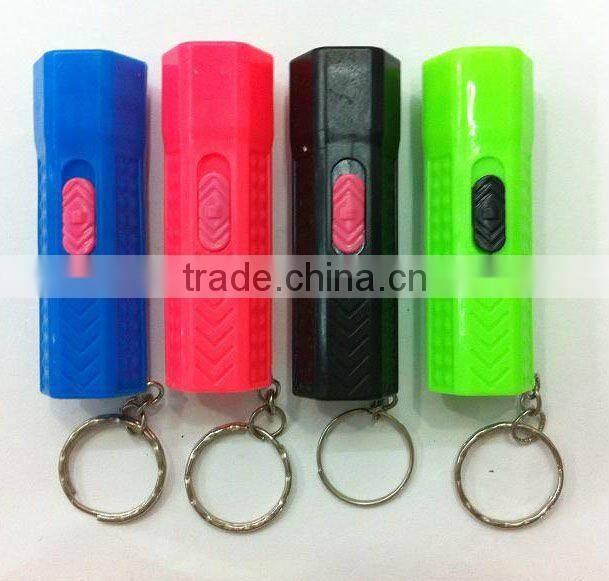 mini plastic keychains led torch