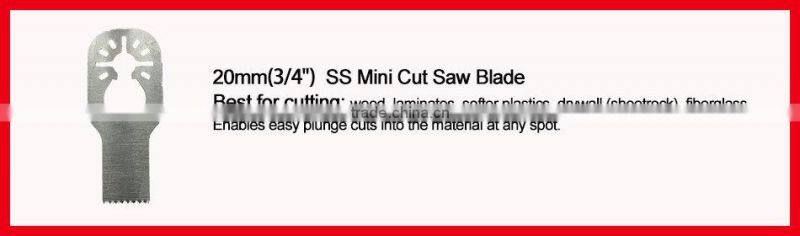 20mm (3/4'') SS quick release standard oscillating muti tool saw blade,uitable for Multimaster power tools