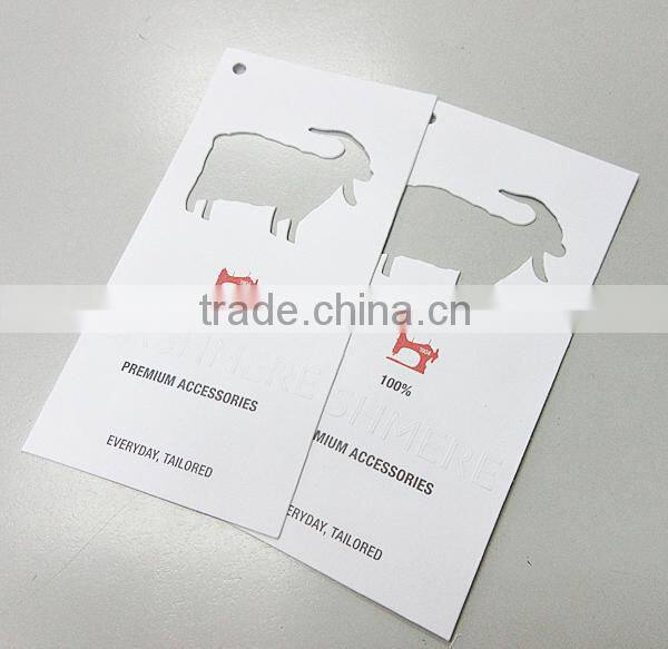 Customized Card Cardboard Lady Jewelry Tag with Logo