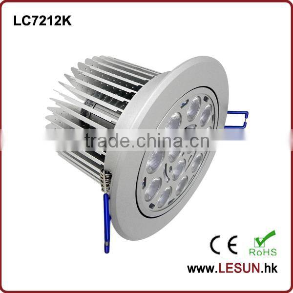 Hot sales 12x3W recessed led ceiling downlight for commerical lighting LC7212K