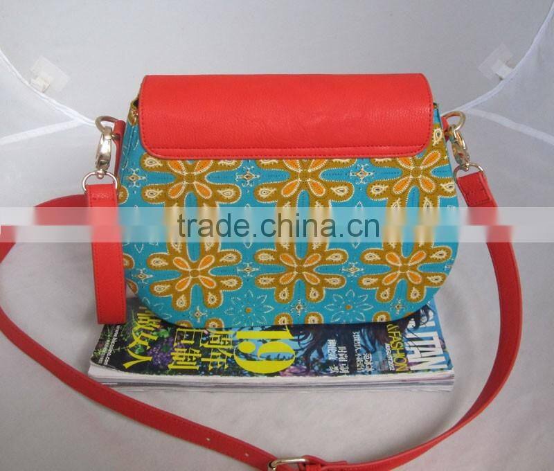 2016 African wax fabric pattern bag Africa wax woman tote