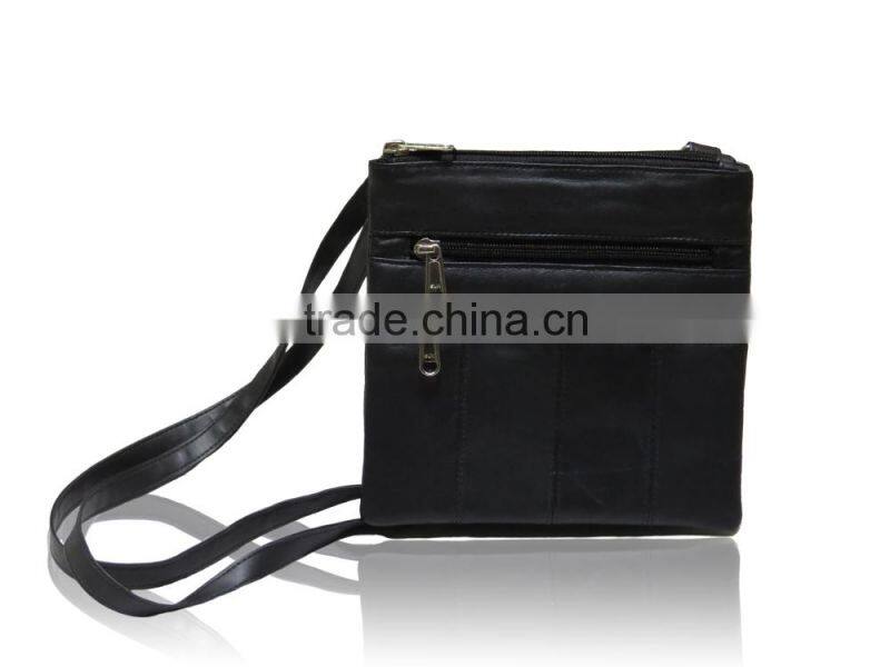 Side bag, Unisex bag for travelling, real leather travel bag side bag, sling bag with zipper pocket