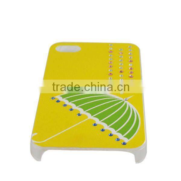 Luxury cell phone cases for iphone,silicone case with metal sticker on the surface