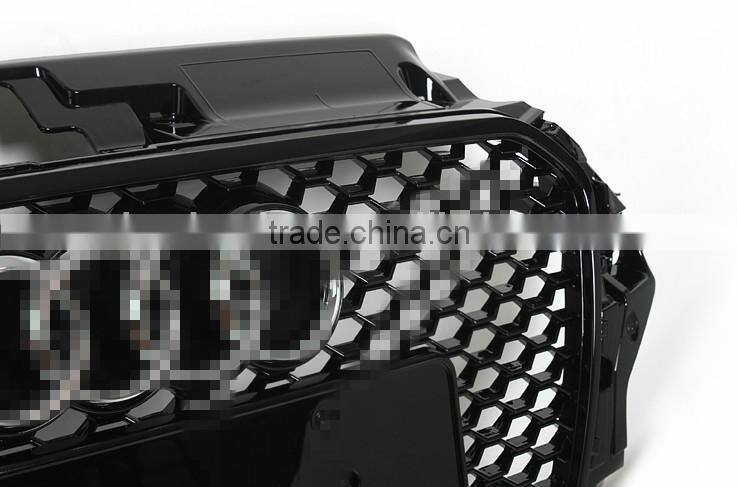FASHION DESIGN black color front grille for A3 upgrade to RS3 style, RS3 style front grille for A3