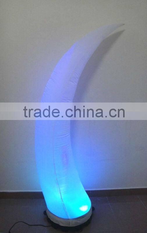 curved LED lighting inflatable cone