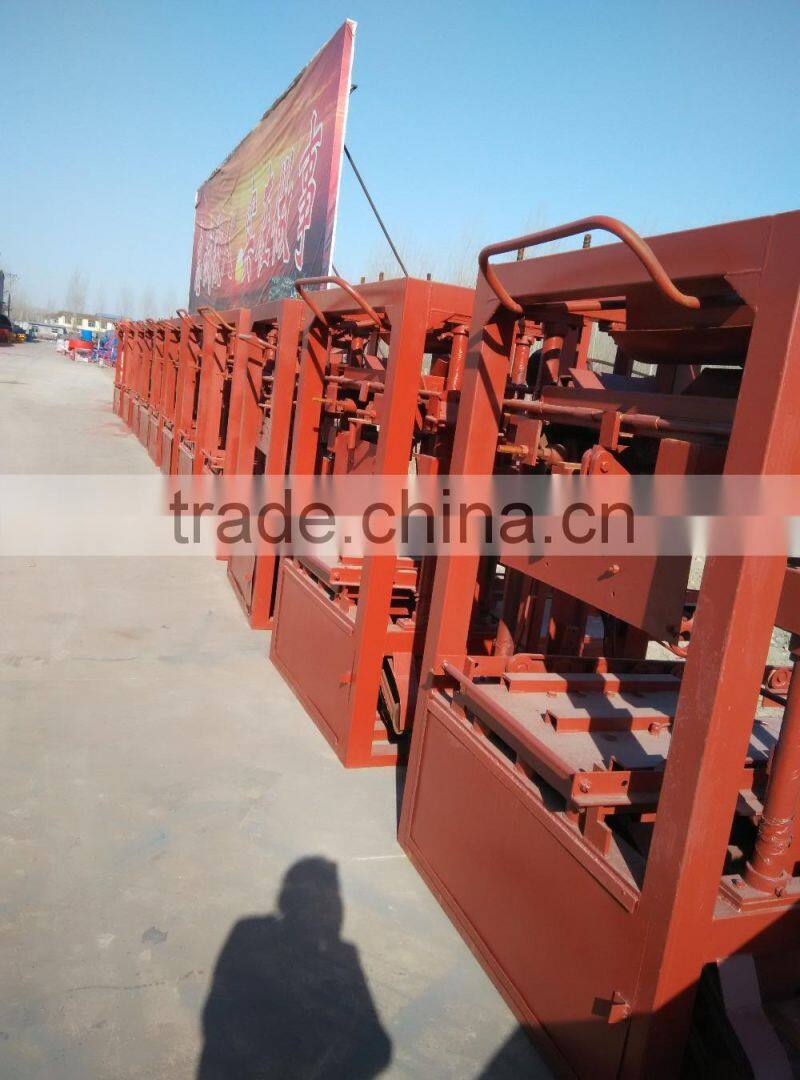 QTJ4-26 stationary auto cement brick making machine/concrete paving brick moulding parts/concrete pipe forming machine for sale