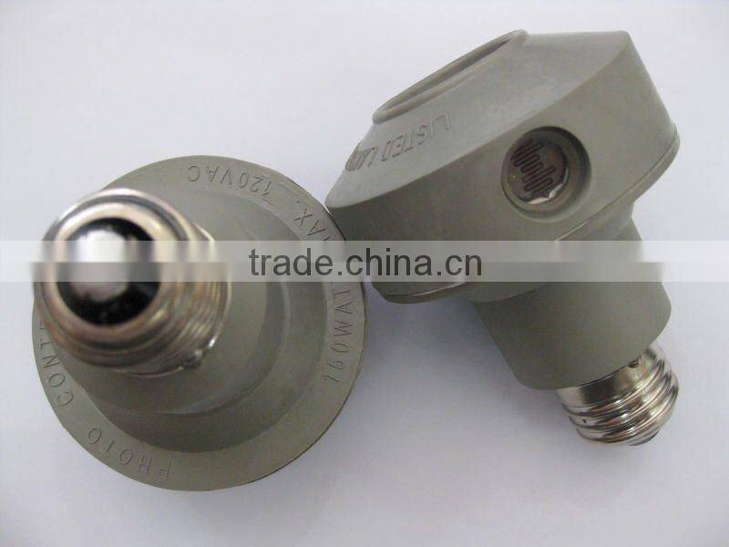 Screw-in Thermal Control photo control lamp Holder (photocell)