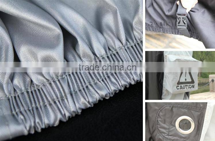 black and silver reflective motorcycle cover/quality christmas sofa cover with high quality and free sample