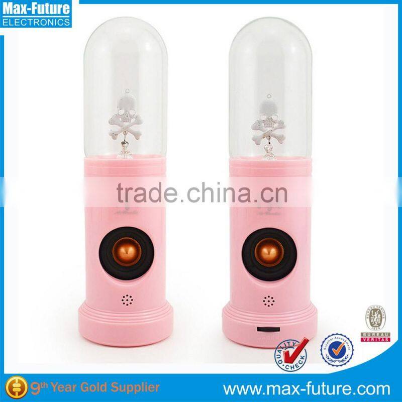 F-1236 Plasma Skull Light Mini bluetooth Speaker With Sound Responsive Light Show