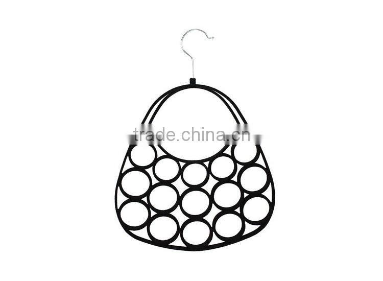 Velvet Flocked Scarf Tie Hanger, Purse Style