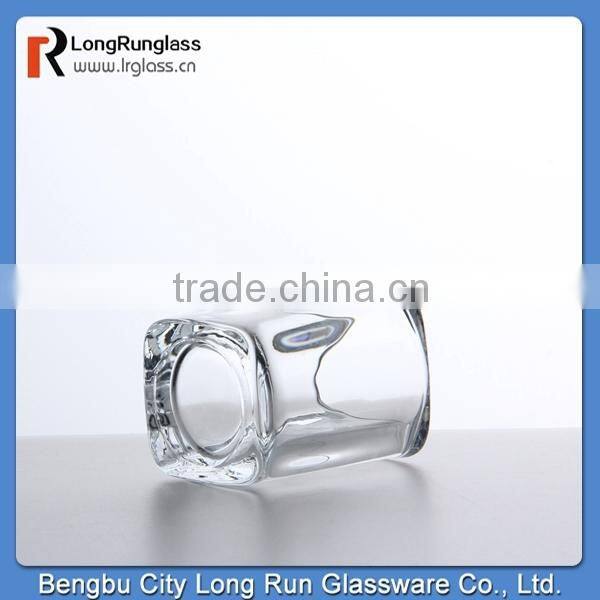 LongRun anhui whole sale square wine glass with heavy base