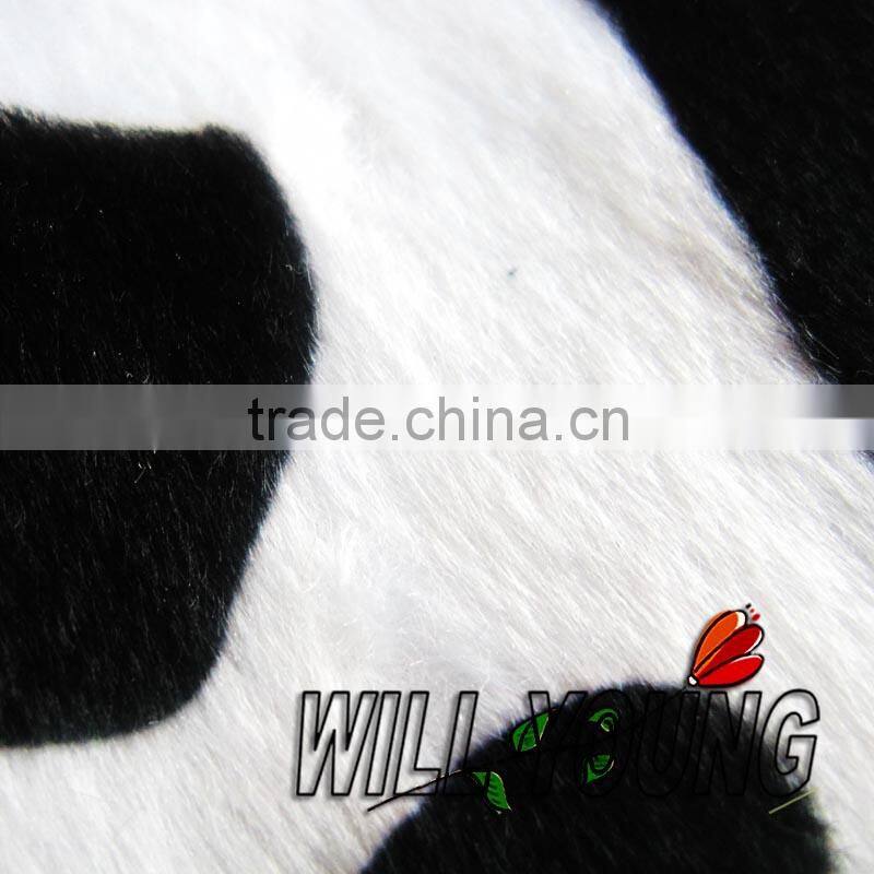 100% polyester cow velboa fabrics/cow velvet fabric