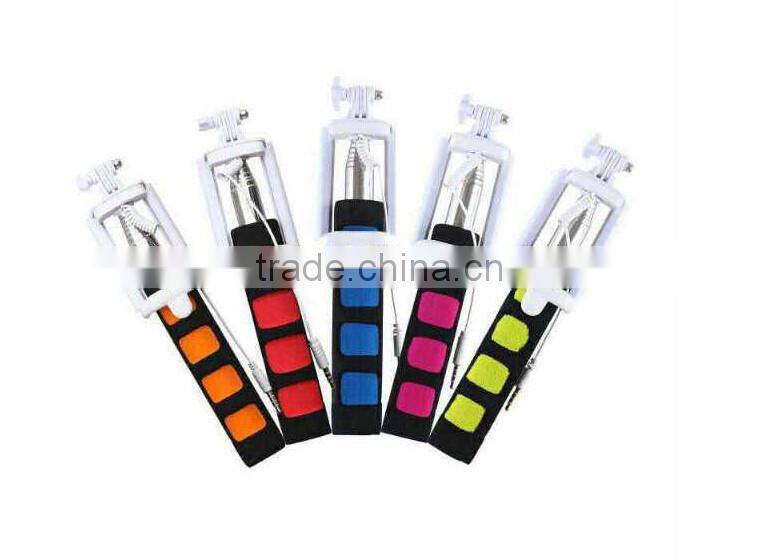 wired selfie stick no need bluetooth mini selfie stick mobile selfie stick with cable