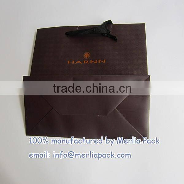 Face Eye Treatment Cosmetics Carrier Bag Gold Logo Black Eyelets Bag