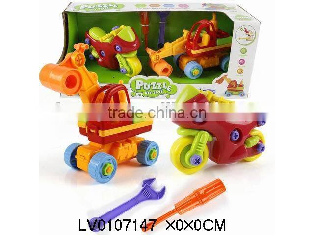 Funny take part plastic car intelligent toy