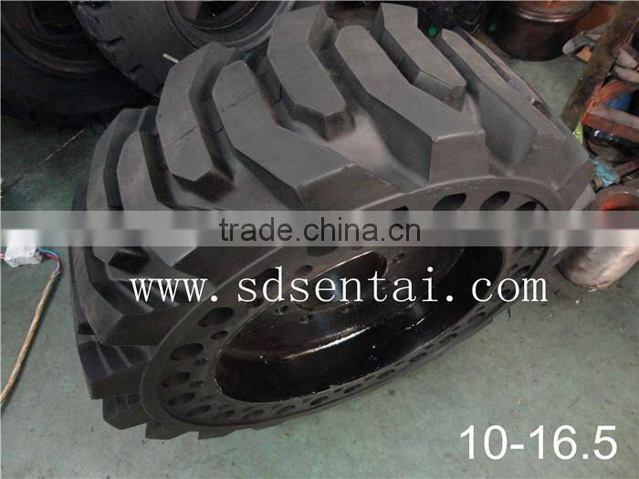 2015 Solid SkidSteer tyre,Pattern is ST-605,31*6*10(rim 10-16.5),Hot Sale,Good Quality