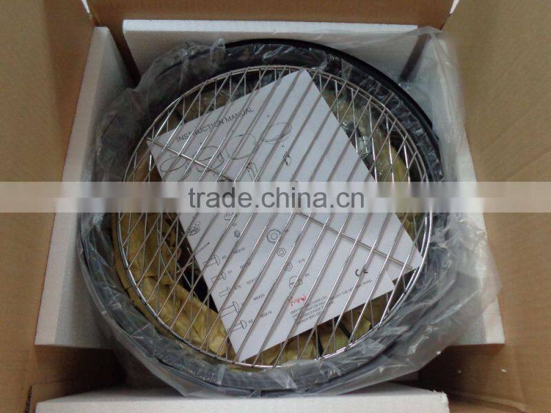 Barbecue & Hangers Black 3 in 1 Outdoor and Thermostat BBQ Smoker Grill