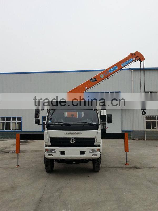 6.3ton loading crane truck mounted, Model No.: SQ6.3S3, hydraulic crane with telescopic arms
