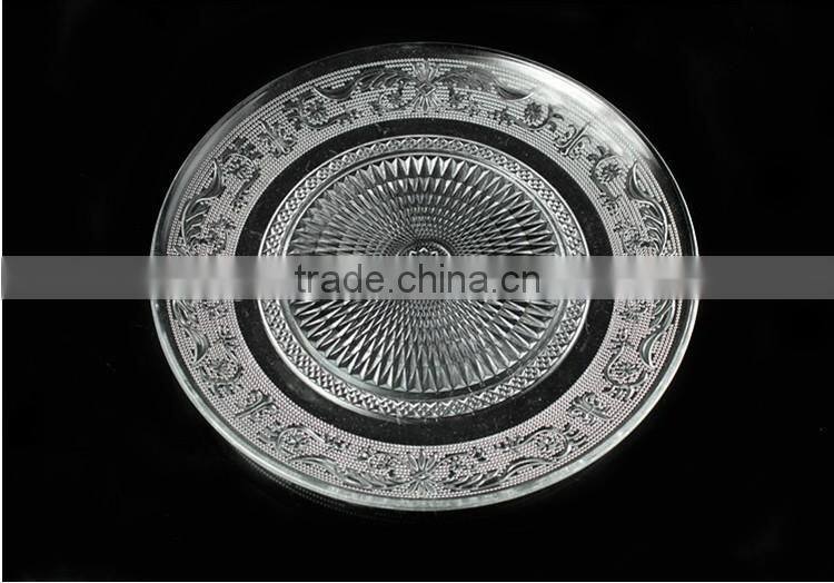 clear glass plate rack set