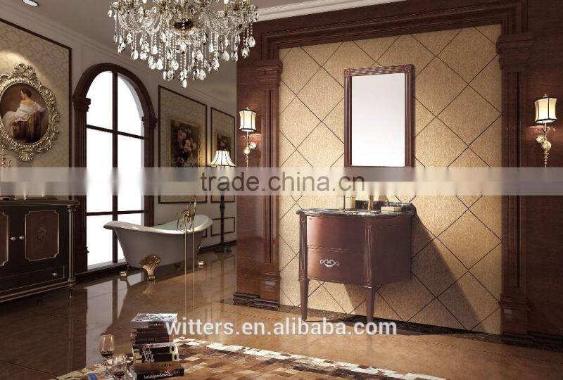 Below 1000mm bathroom vanity cabinets in antique tan WTS847